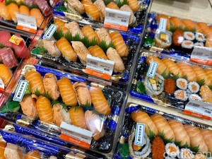 5 Supermarket Ini Tawarkan Sushi Enak Harga Mulai Rp 3.000!