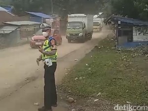 Jalan Poros Maros-Bone di Camba Dibuka Lebih Cepat, Lalin Buka Tutup