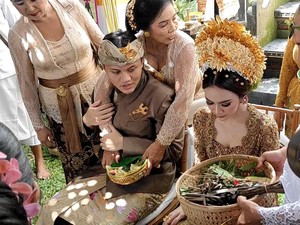 Penampakan Mahalini Kenakan Kebaya Bali Jelang Dinikahi Rizky Febian