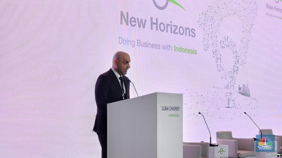 CEO Kamar Dagang Dubai, Mohammad Ali Rashed Lootah. (CNBC Indonesia/Thea Fatanah Arbar)