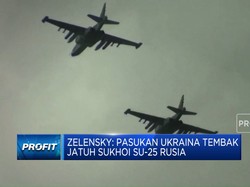 Video: Zelensky Klaim Pasukan Ukraina Tembak Jatuh Sukhoi SU-25 Rusia