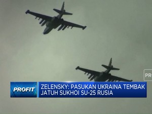 Video: Zelensky Klaim Pasukan Ukraina Tembak Jatuh Sukhoi SU-25 Rusia