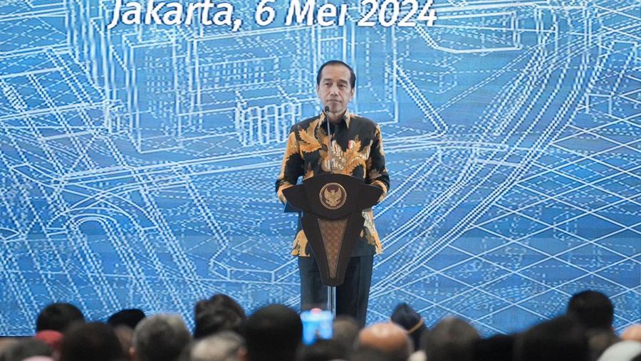 Presiden Joko Widodo (Jokowi) saat acara Musrenbangnas 2024. (Dok. Bappenas)