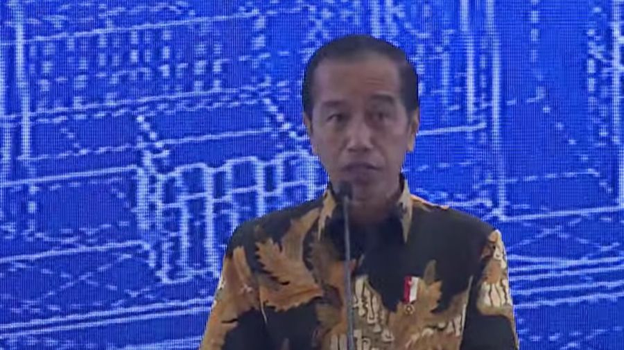 Presiden Joko Widodo (Jokowi) saat acara Musrenbangnas 2024. (YouTube/Bappenas RI)