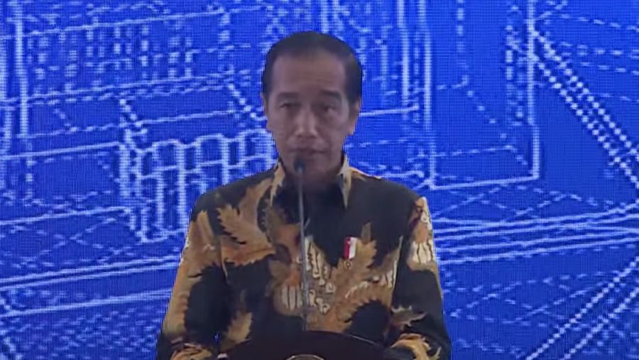 Presiden Joko Widodo (Jokowi) saat acara Musrenbangnas 2024. (YouTube/Bappenas RI)