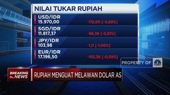 Video: Rupiah Perkasa di Awal Pekan, Tembus Rp15.900-an per Dolar AS