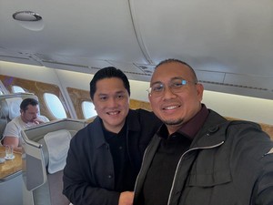Andre Rosiade Bareng Erick Thohir Terbang ke Paris Tonton Garuda Muda Vs Guinea