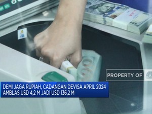 Video: BI: Cadangan Devisa April 2024 Turun USD 4,2 M Jadi USD 136,2 M
