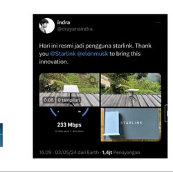 Video: Bukan di IKN, Internet Starlink Sudah Masuk Bandung Duluan
