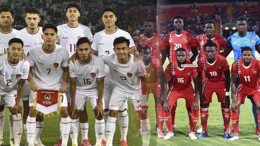 Foto kolase Timnas Indonesia U-23 dan Guinea U-23. (Dok. AFC & FIFA)