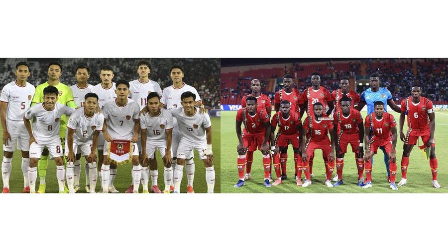Foto kolase Timnas Indonesia U-23 dan Guinea U-23. (Dok. AFC & FIFA)