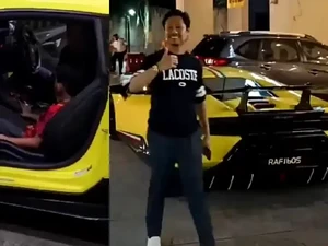 Viral, Pria Ajak Bocah Pejuang Kanker Naik Lamborghini Milliknya
