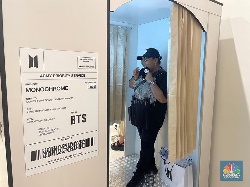 BTS Pop Up Store di Metro Gancit. (CNBC Indonesia/Rindi Salsabila)