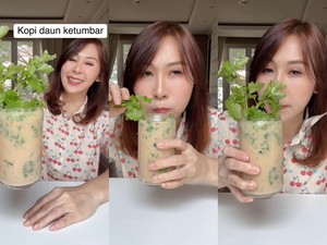 Kopi Daun Bawang Viral, Food Influencer Ini Juga Coba Kopi Daun Ketumbar