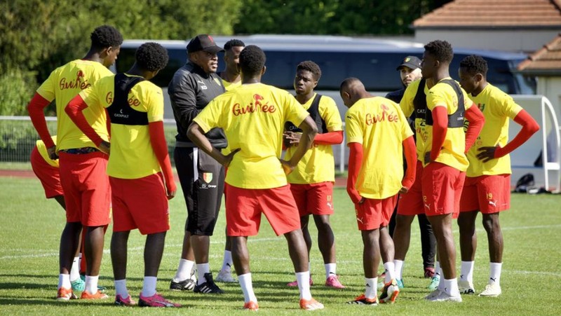 Latihan Timnas Indonesia U-23 di Prancis jelang lawan Timnas Guinea U-23 di playoff Olimpiade 2024. (Dok.PSSI)