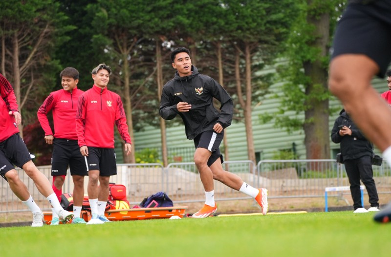 Latihan Timnas Indonesia U-23 di Prancis jelang lawan Timnas Guinea U-23 di playoff Olimpiade 2024. (Dok.PSSI) Latihan Timnas Indonesia U-23 di Prancis jelang lawan Timnas Guinea U-23 di playoff Olimpiade 2024. (Dok.PSSI)