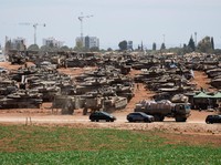 Bak Semut! Potret Tank-Tank Israel Mangkrak di Perbatasan Gaza