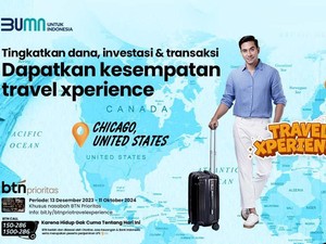 Travel Xperience BTN Prioritas Hadirkan Hadiah Wisata Chicago & Finlandia