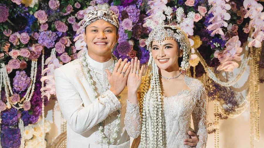 Rizky Febian dan Mahalini melangsungkan pernikahan pada Jumat (10/5/2024). (Instagram @rizkyfbian)