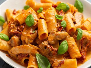 Resep Pasta Saus Gochujang Ayam ala Korea, Pedas Gurih Gampang Dibuat