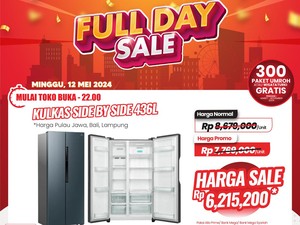 Kulkas 2 Pintu di Transmart Full Day Sale Diskon Gede Nih!