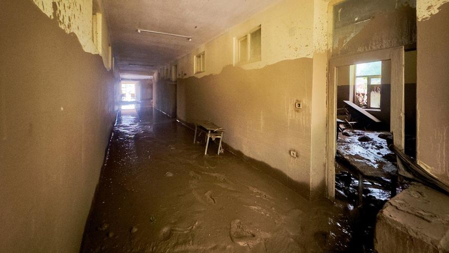 A view of a damaged building, in the aftermath of floods following heavy rain, in Sheikh Jalal District, Baghlan province, Afghanistan May 11, 2024. REUTERS/Sayed Hassib REFILE-QUALITY REPEAT
