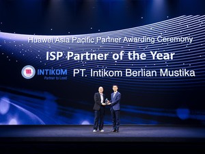 Intikom Dapat Penghargaan Tingkat Asia Pasifik dari Huawei