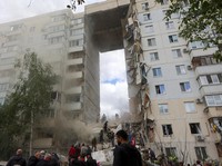 Ukraina Balas Dendam, Apartemen Rusia Hancur Dibom-15 Tewas