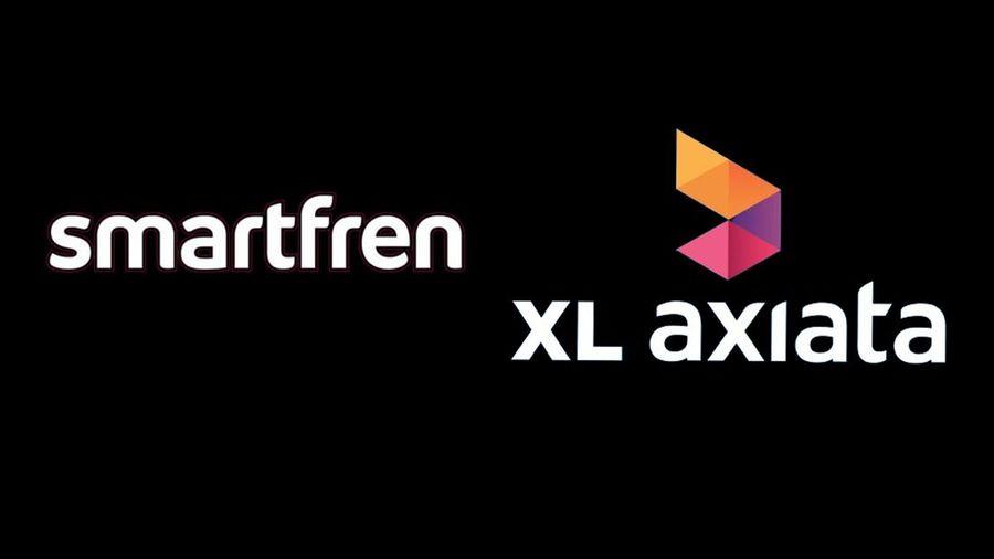 Logo Smartfren dan XL Axiata. (Facebook)