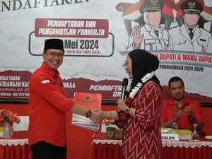 Bupati Petahana Dyah Hayuning Daftar Bacabup Purbalingga ke PDIP
