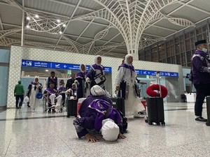 CJH Makassar Berangkat 2 Gelombang Imbas Percikan Api di Mesin Pesawat Garuda