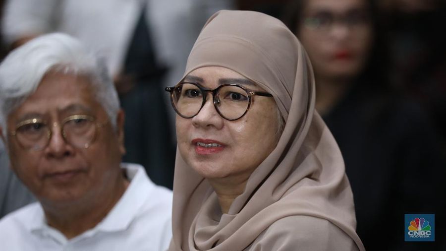 Kasus korupsi Direktur Utama (Dirut) PT Pertamina (Persero) periode 2009—2014 Galaila Karen Kardinah alias Karen Agustiawan di Pengadilan Tipikor, Jakarta, Kamis (16/5/2024). (CNBC Indonesia/Tri Susilo)