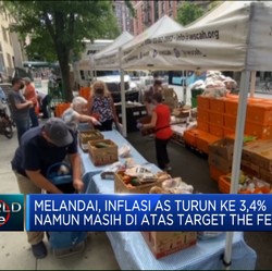 Melandai, Inflasi AS Turun Ke 3,4% Namun Masih di Atas Target The Fed