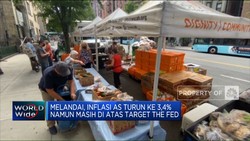 Melandai, Inflasi AS Turun Ke 3,4% Namun Masih di Atas Target The Fed