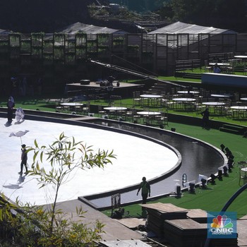 Penampakan GWK Bali Bersolek Sambut Gala Dinner World Water Forum