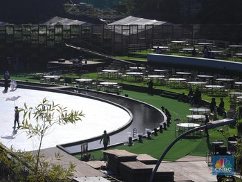 Penampakan GWK Bali Bersolek Sambut Gala Dinner World Water Forum