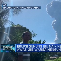Video: Status Gunung Ibu Naik ke Level Awas, 263 Warga Mengungsi!