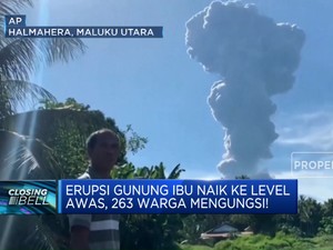  Status Gunung Ibu Naik ke Level Awas, 263 Warga Mengungsi!