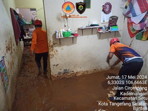 Hujan Deras, Sejumlah Wilayah di Tangsel Banjir