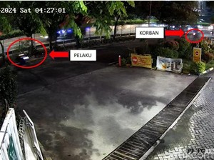 Detik-detik Casis Bintara Dibuntuti hingga Dibacok Begal Terekam CCTV