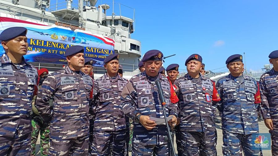 Satuan Tugas Laut (Satgasla) menyatakan tidak ada larangan bagi nelayan untuk berlayar selama perhelatan World Water Forum ke-10 diselenggarakan pada 18-25 Mei 2024. (CNBC Indonesia/Martyasari Rizky)