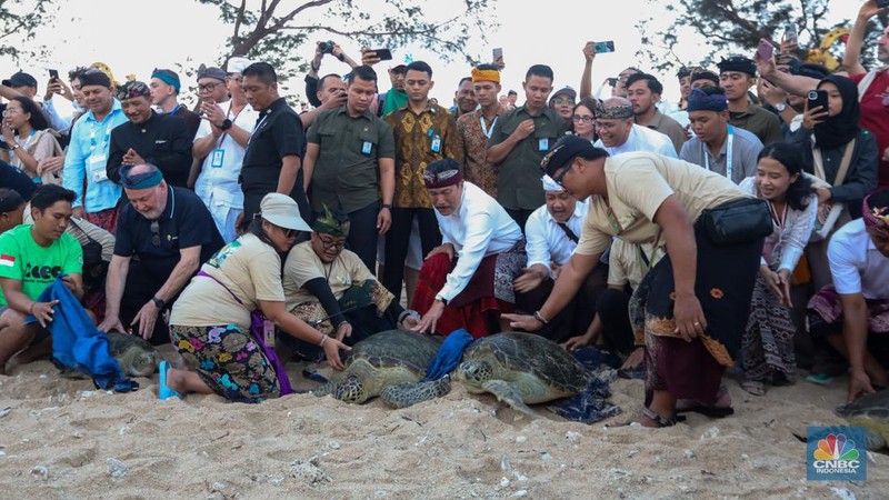 wwf, bali, world water forum 2024. (CNBC Indonesia/Faisal Rahman)