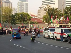 Aksi Bela Palestina di Kedubes AS dan Mesir, 1.648 Polisi Dikerahkan