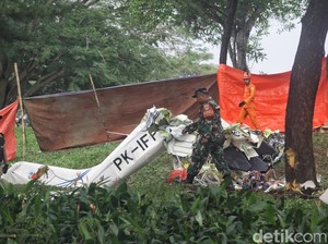 Pesawat Jatuh di BSD Serpong Pulang dari Survei Air Show di Tanjung Lesung