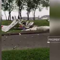 Pesawat Jatuh di Wilayah BSD Tangerang Selatan
