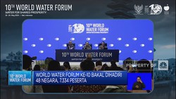 World Water Forum ke-10 Bakal Dihadiri 48 Negara, 7.334 Peserta