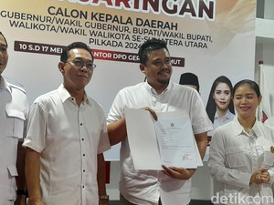 Bobby Daftar Bacalon Gubsu ke Gerindra