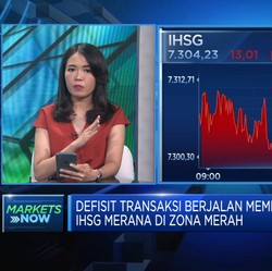 Defisit Transaksi Berjalan Membengkak, IHSG Merosot ke Zona Merah