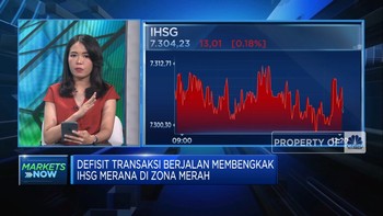 Defisit Transaksi Berjalan Membengkak, IHSG Merosot ke Zona Merah
