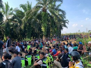 Heboh Ratusan Karyawan Perusahaan di Palas Bentrok, 12 Luka-luka